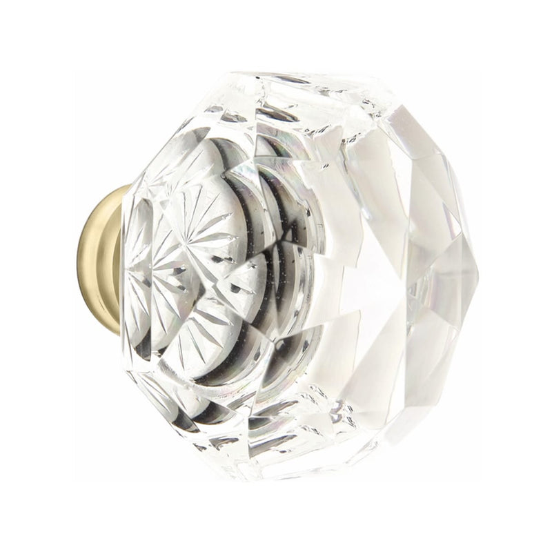 Emtek F13 Function Lugano Mortise Handleset with Diamond Glass Knob