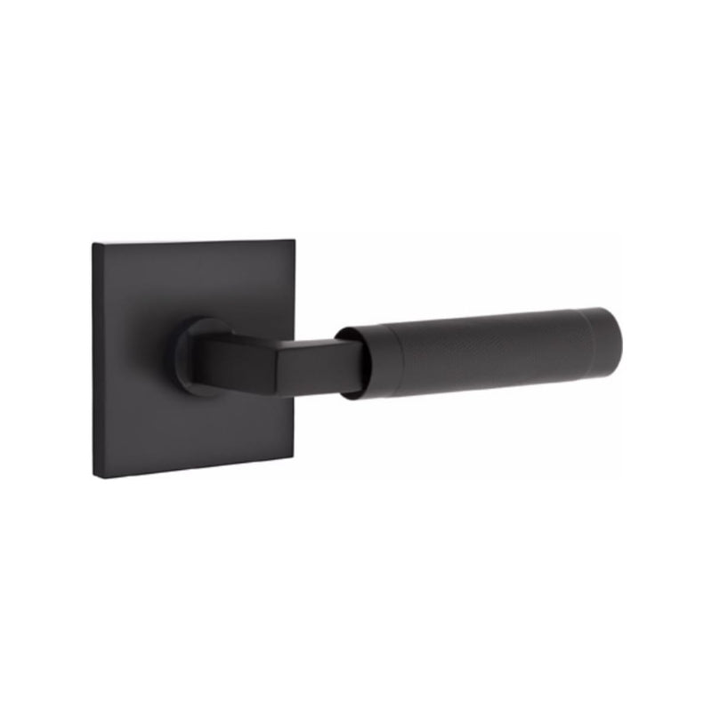 Emtek Select L-Square Knurled Lever with Square Rosette