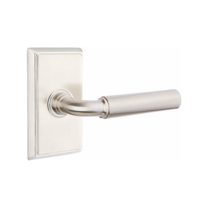 Emtek Manning Lever Concealed Screws with Rectangular Rosette
