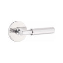 Emtek Select T-BAR Faceted Lever Concealed Screws with Disk Rosette