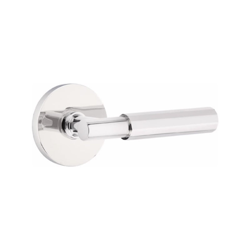 Emtek Select T-BAR Faceted Lever Concealed Screws with Disk Rosette