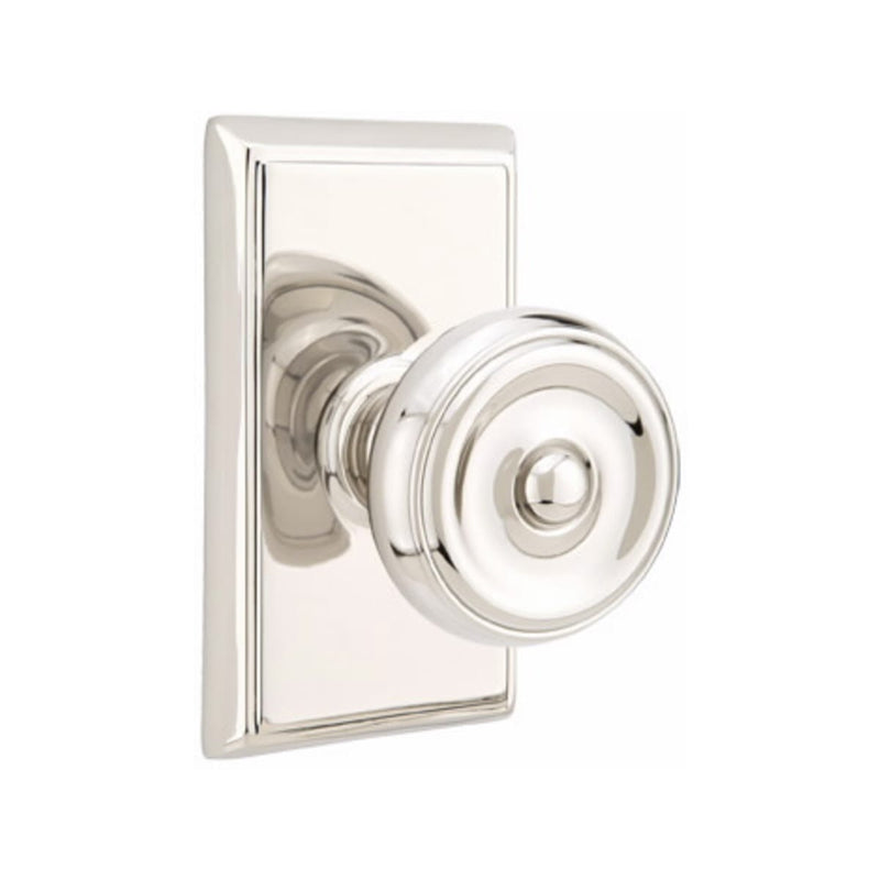 Emtek Waverly Knob With Rectangular Rosette