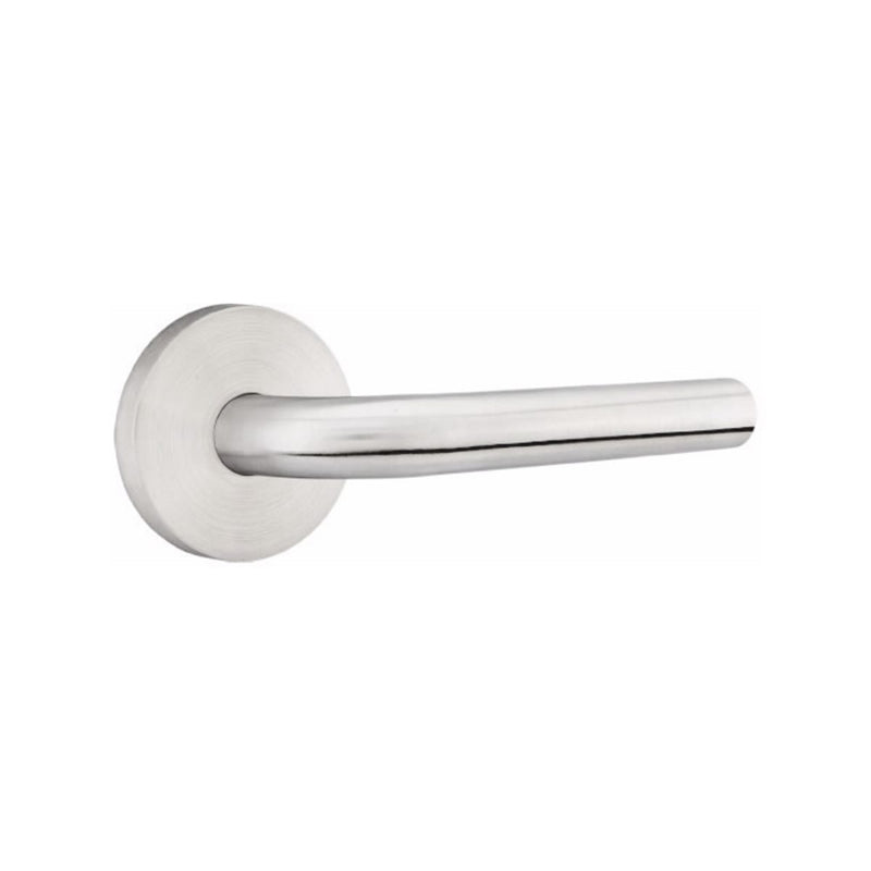 Emtek Tubular Stainless Steel Kiel Lever Concealed Screws with Disk Rosette
