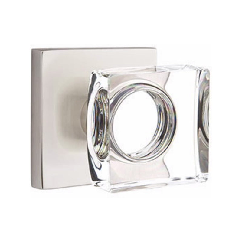 Emtek Modern Square Knob with Square Rosette