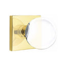 Emtek Bristol Knob Concealed Screws with Square Rosette