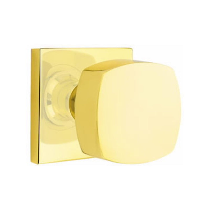 Emtek Freestone Concealed Screws Knob with Square Rosette