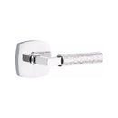 Emtek Select L-Square Hammered Lever Concealed Screws with Urban Modern Rosette