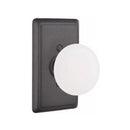 Emtek Wrought Steel Madison Ivory Knob with