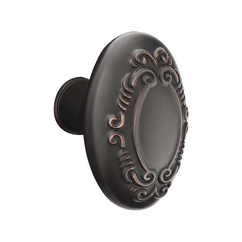 Emtek Richmond Brass Tubular Entry set with Victoria Knob