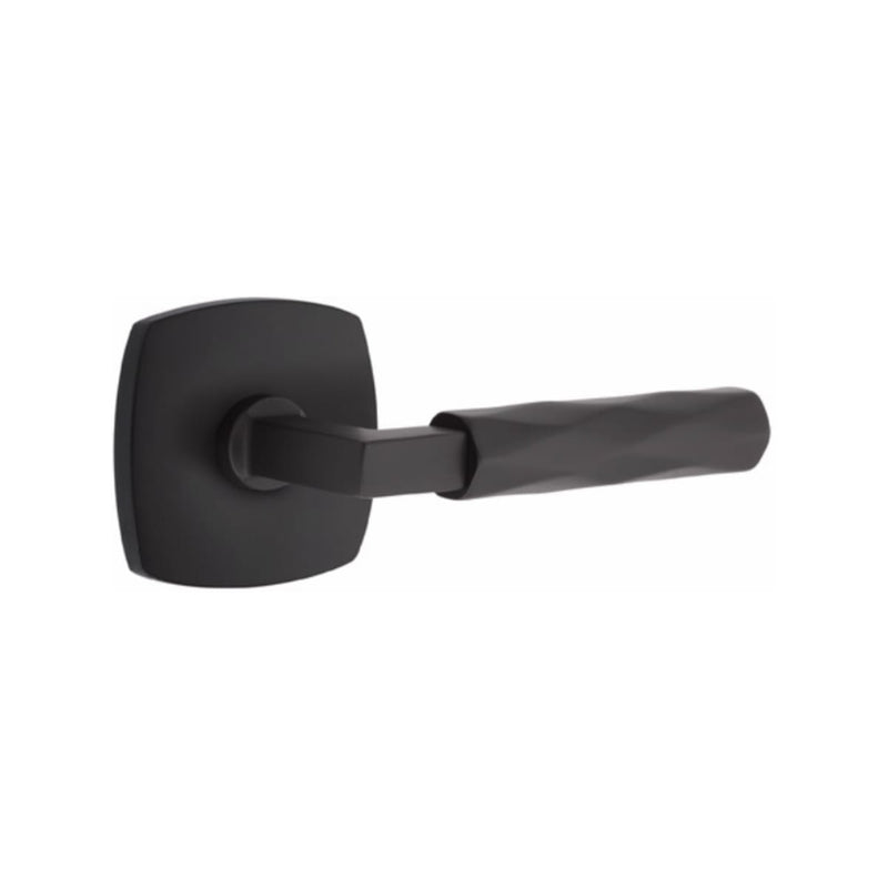 Emtek Select L-Square Tribeca Lever with Urban Modern Rosette