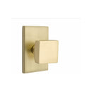 Emtek Square Knob with Modern Rectangular Rosette