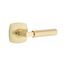 Emtek Select L-Square Faceted Lever with Urban Modern Rosette