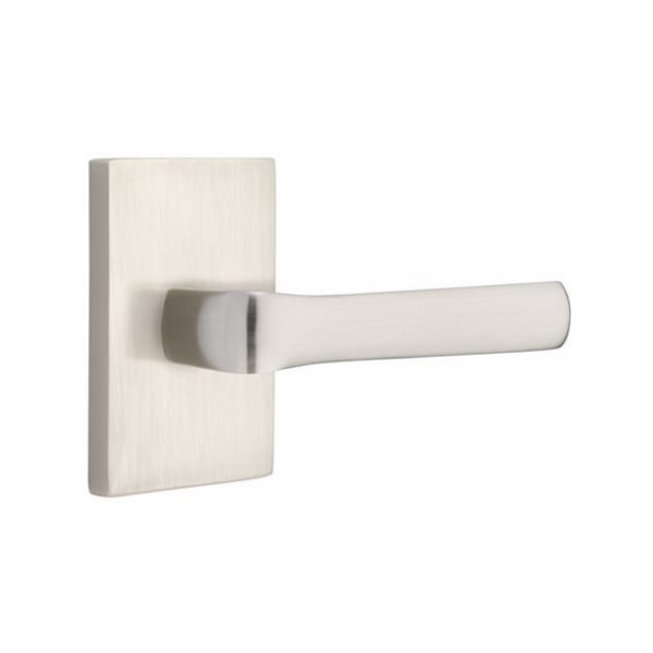 Emtek Spencer Lever with Modern Rectangular Rosette Concealed Screws