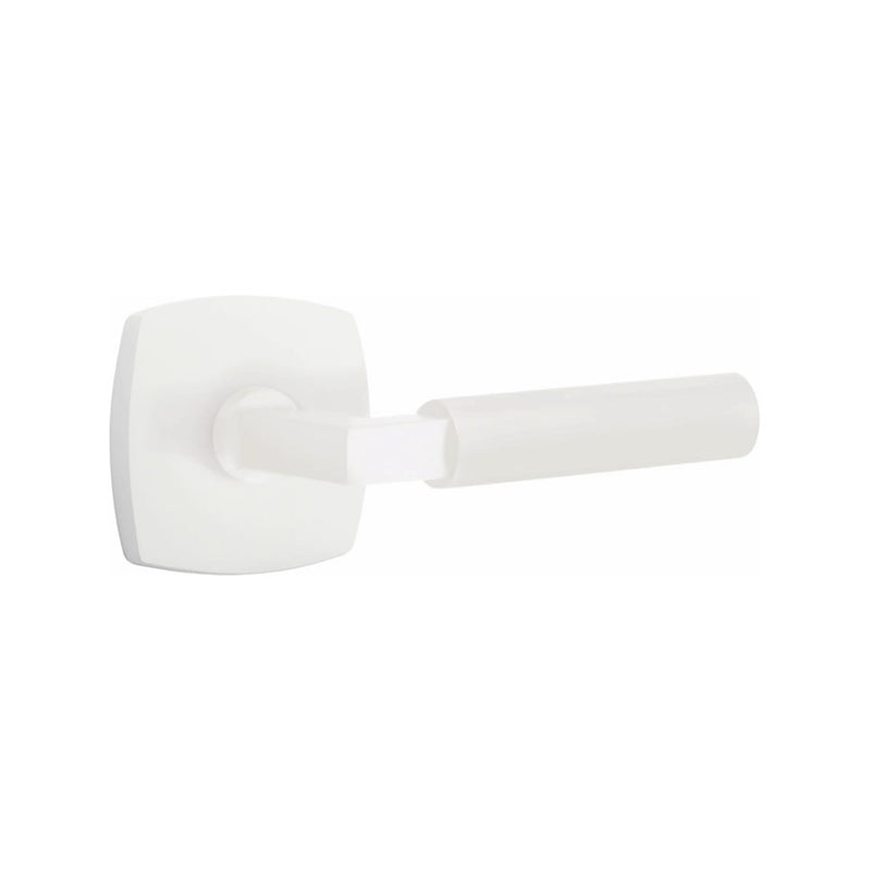 Emtek Select L-Square Smooth Lever with Urban Modern Rosette