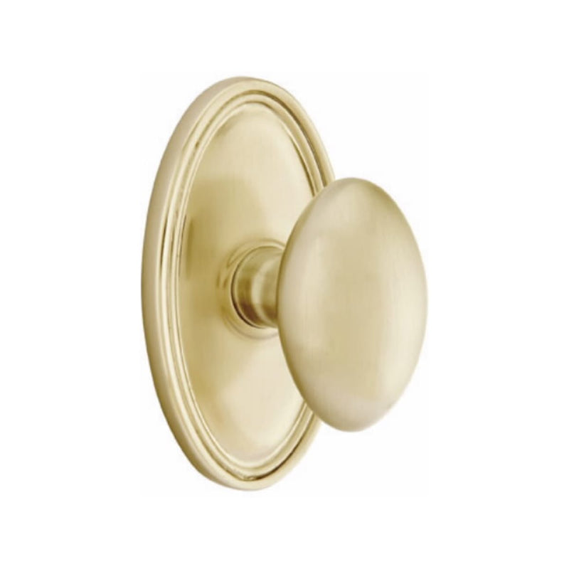Emtek Egg Knob Concealed Screws With Oval Rosette