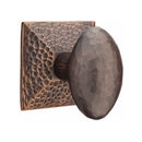 Emtek Hammered Egg Knob With Hammered Rosette