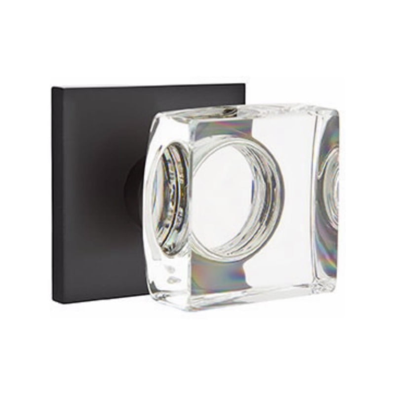 Emtek Modern Square Knob with Square Rosette