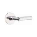 Emtek Select R-BAR Faceted Lever Concealed Screws with Disk Rosette