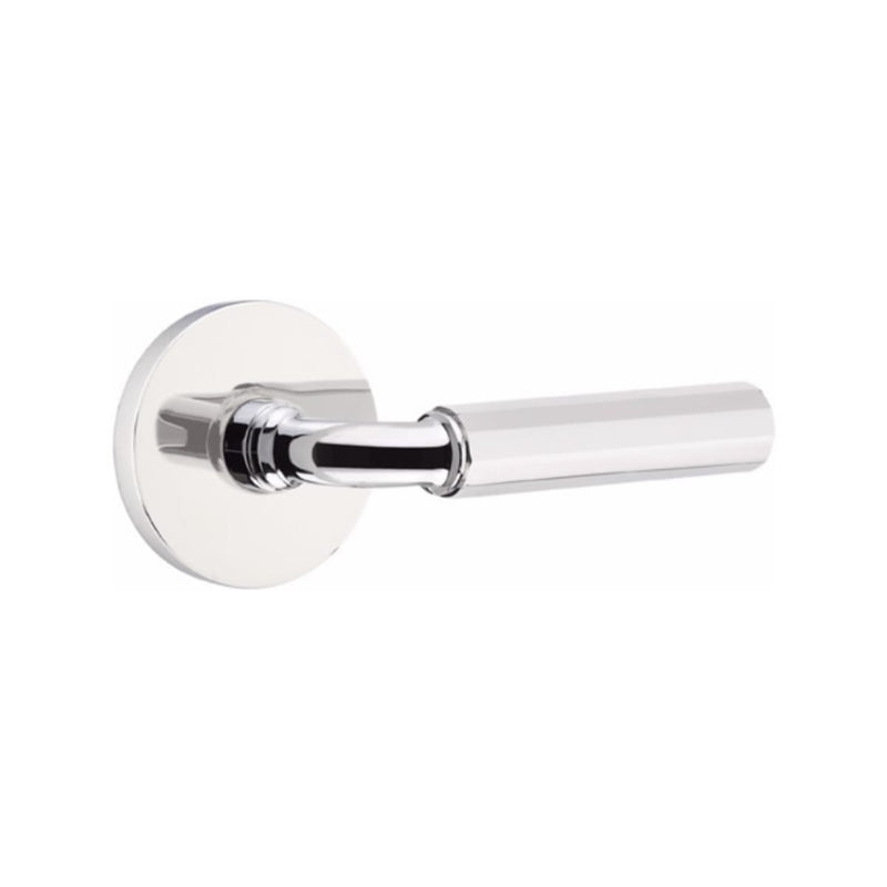 Emtek Select R-BAR Faceted Lever Concealed Screws with Disk Rosette