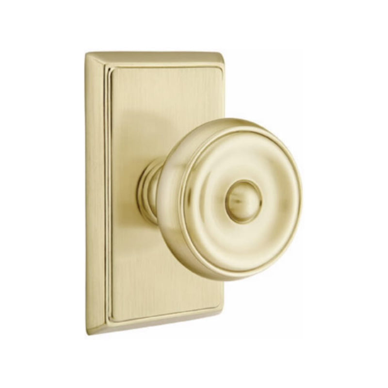 Emtek Waverly Knob With Rectangular Rosette