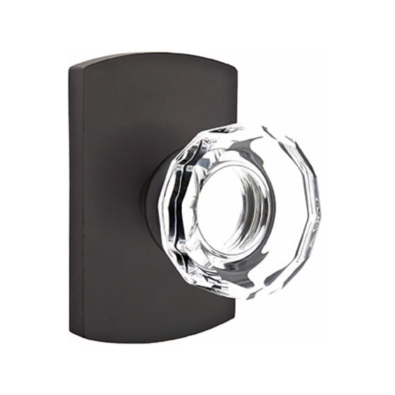 Emtek Glass Lowell Knob Concealed Screws with