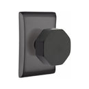 Emtek Octagon Knob Concealed Screws with Neos Rosette