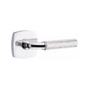 Emtek Select R-BAR Hammered Lever Concealed Screws with Urban Modern Rosette