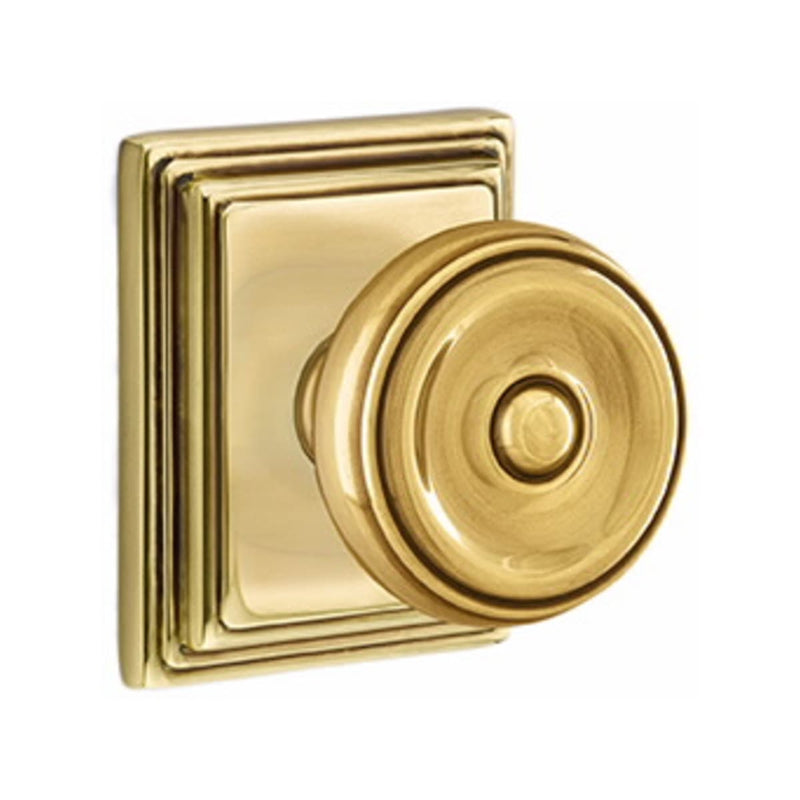 Emtek Waverly Knob Concealed Screws With Wilshire Rosette
