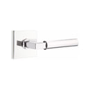 Emtek Select L-Square Smooth Lever Concealed Screws  with Square Rosette