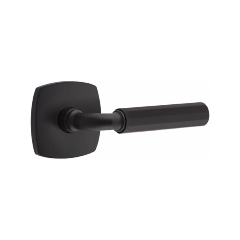 Emtek Select R-BAR Faceted Lever with Urban Modern Rosette