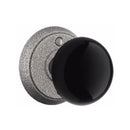Emtek Wrought Stee Madison Black Knob with