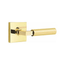 Emtek Select L-Square Faceted Lever Concealed Screws with Square Rosette