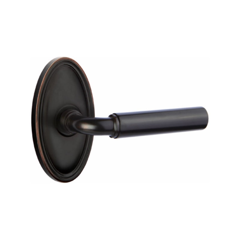 Emtek Manning Lever Concealed Screws with Oval Rosette
