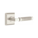 Emtek Select L-Square Knurled Lever with Quincy Rosette