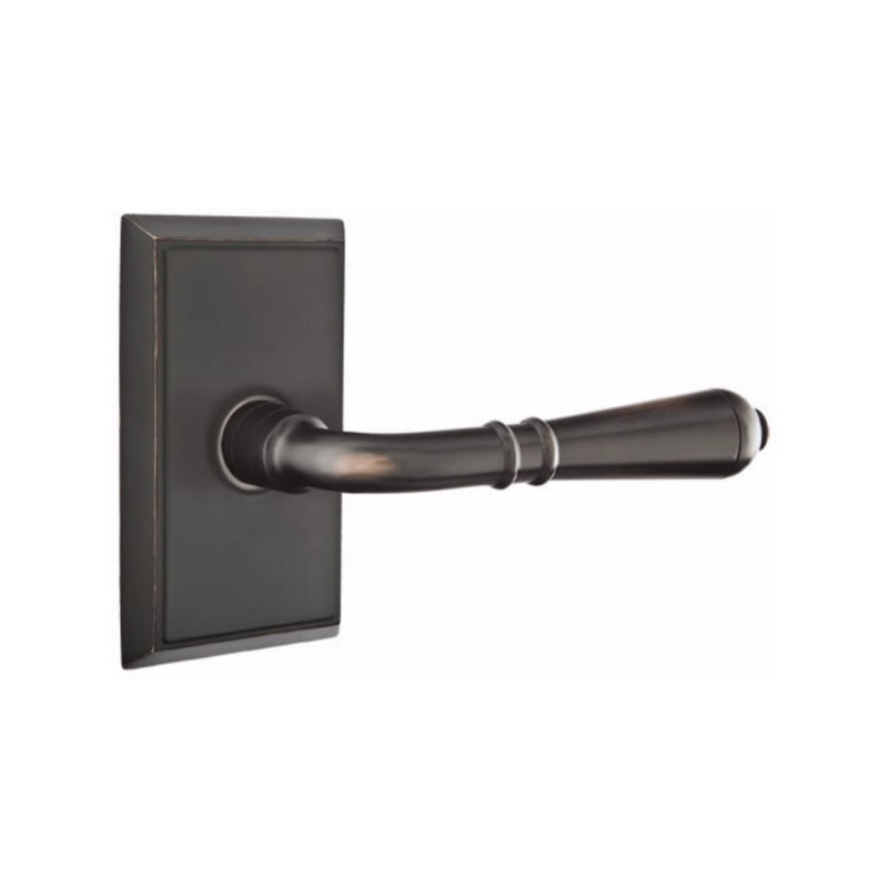 Emtek Turino Lever Concealed Screws with Rectangular Rosette