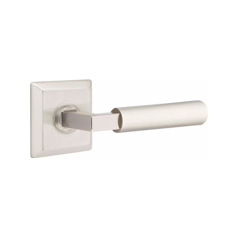 Emtek Select L-Square Smooth Lever with Quincy Rosette