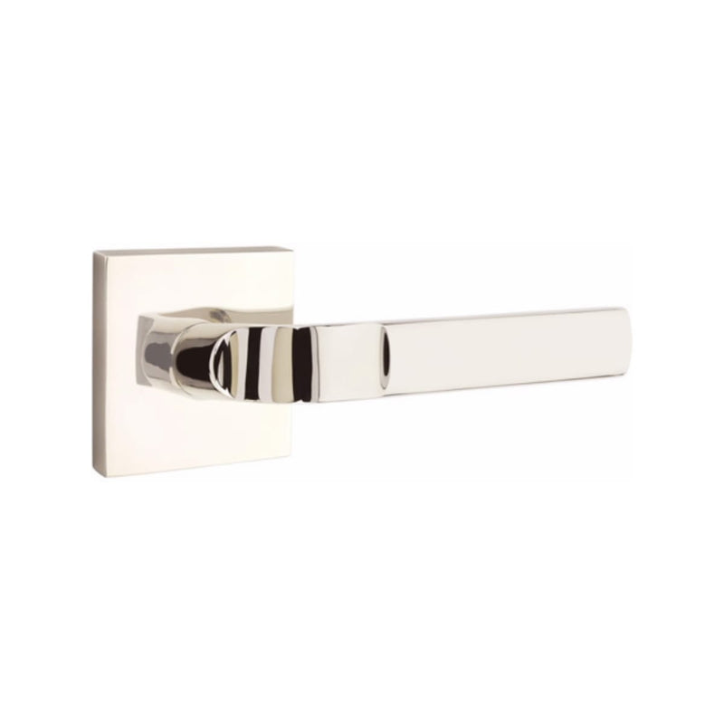 EMTEK Aston Lever Concealed Screws with Square Rosette