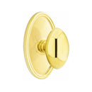 Emtek Egg Knob Concealed Screws With Oval Rosette