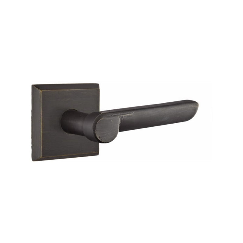 Emtek Sandcast Bronze Aurora Lever Concealed Screws with