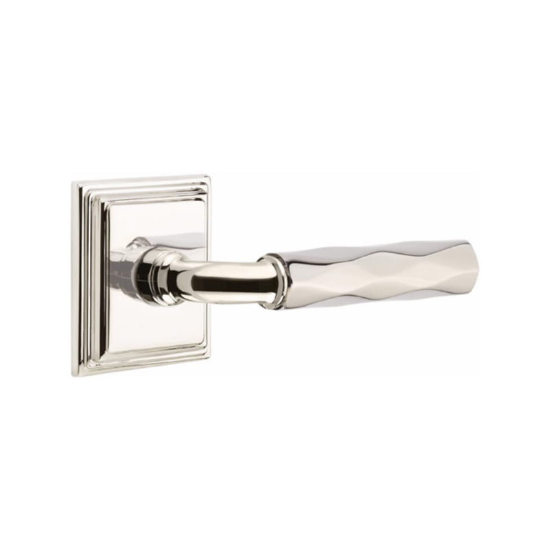 Emtek Select R-BAR Tribeca Lever Concealed Screws with Wilshire Rosette