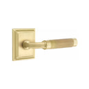 Emtek Select R-BAR Knurled Lever Concealed Screwswith Wilshire Rosette