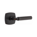 Emtek Select R-BAR Knurled Lever Concealed Screws  with Urban Modern Rosette
