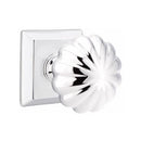 Emtek Melon Knob Concealed Screws With Quincy Rosette