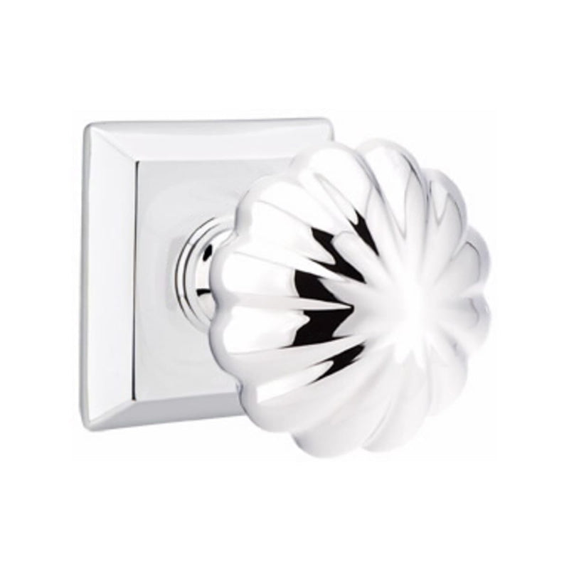 Emtek Melon Knob With Quincy Rosette