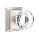 Emtek Lowell Knob Concealed Screws With Wilshire Rosette