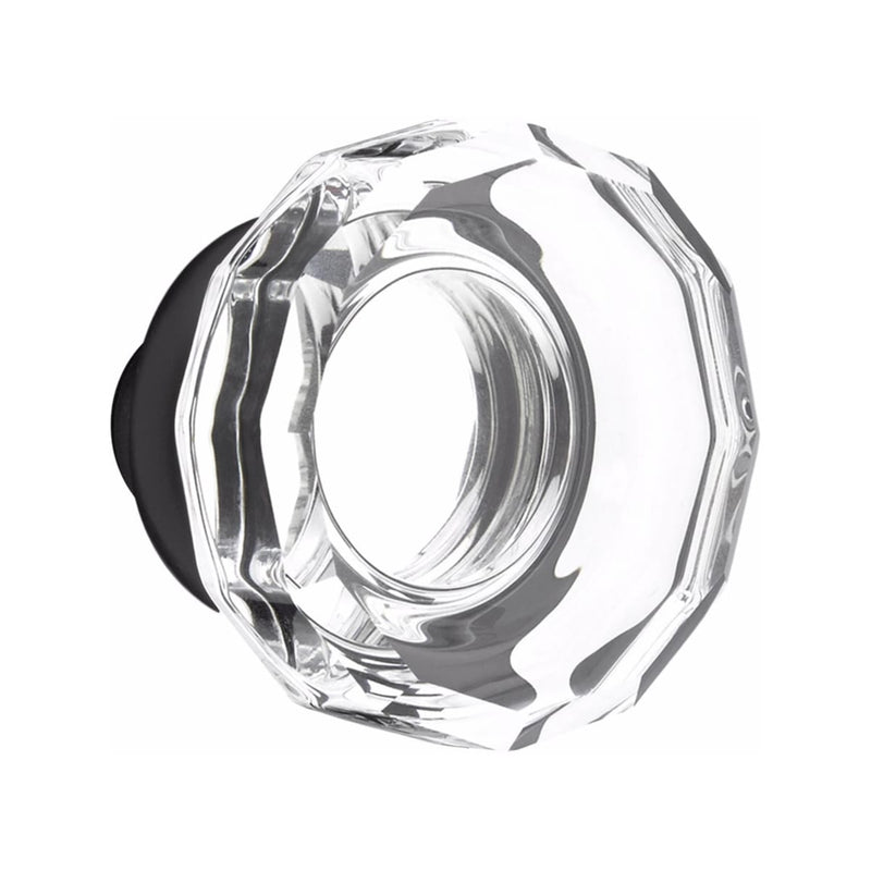 Emtek Dummy Adelaide Mortise Handleset with Lowell Glass Knob