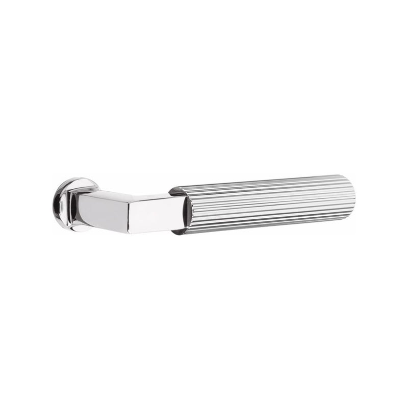 Emtek Modern Style Electronic Keypad Leverset with Select L-Square Straight Knurled Lever