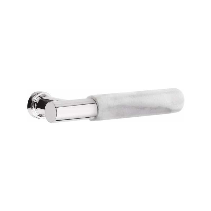 Emtek F20 Function Lugano Mortise Handleset with Select T-Bar White Marble Lever
