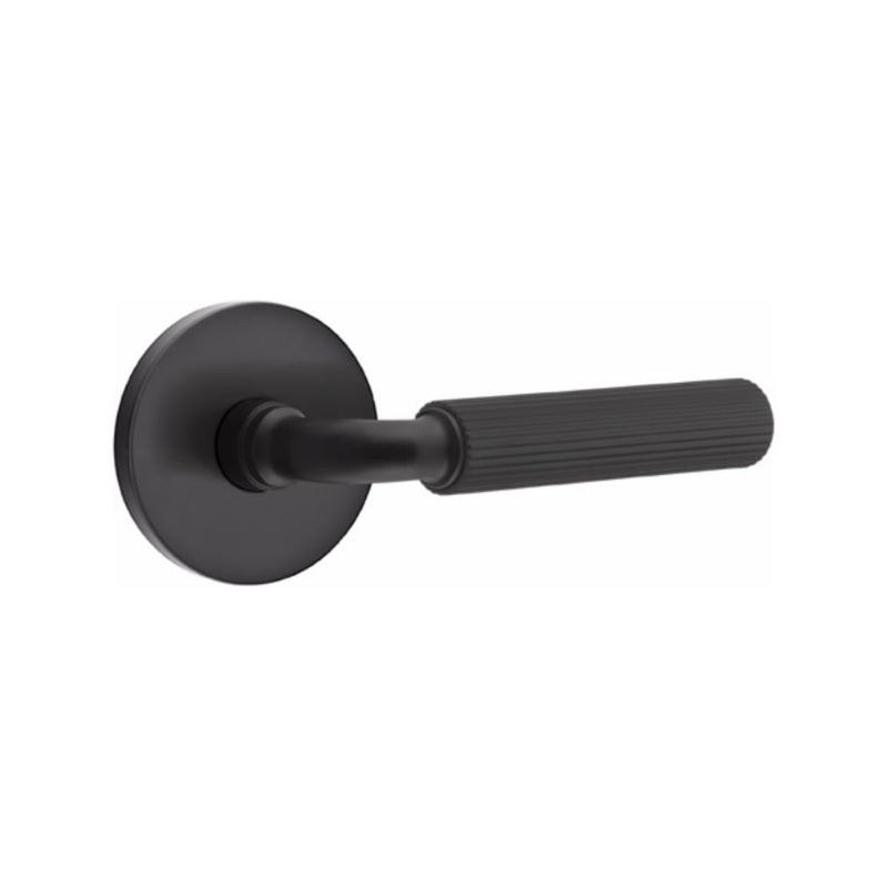 Emtek Select R-BAR Straight Knurled Lever Concealed Screws with Disk Rosette