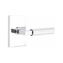 Emtek Select L-Square Faceted Lever with Modern Rectangular Rosette